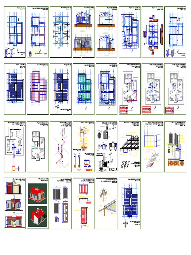 Planos de Construcción Detallados | PDF
