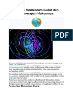 Pengertian Momentum Sudut Dan Contoh Penerapan Hukumnya