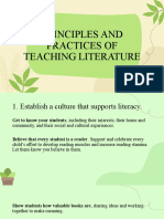 W6. Principles and Practices of Teaching Literature