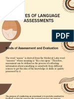 W2. Types of Language Assessments