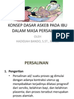 Konsep Dasar Askeb Pada Ibu Dalam Masa Persalinan