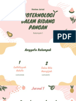 Bioteknologi Dalam Bidang Pangan - Kelompok 1