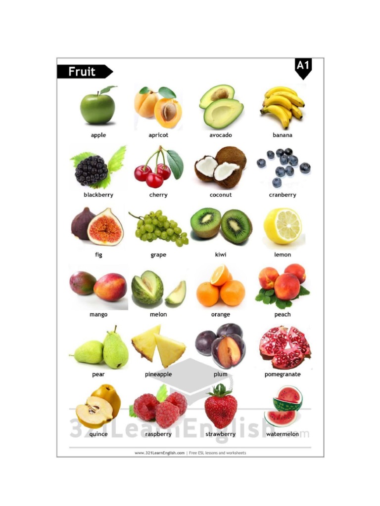 Fruit and Vegetables PDF