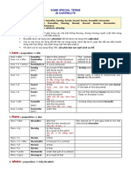 Special Terms in Contracts - Handout