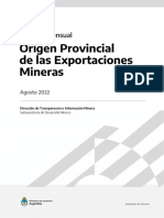 2022 Exportaciones Mineras Argentina