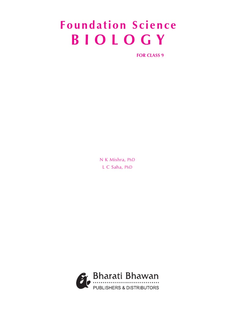 Bharti Bhawan Class 9 Biology