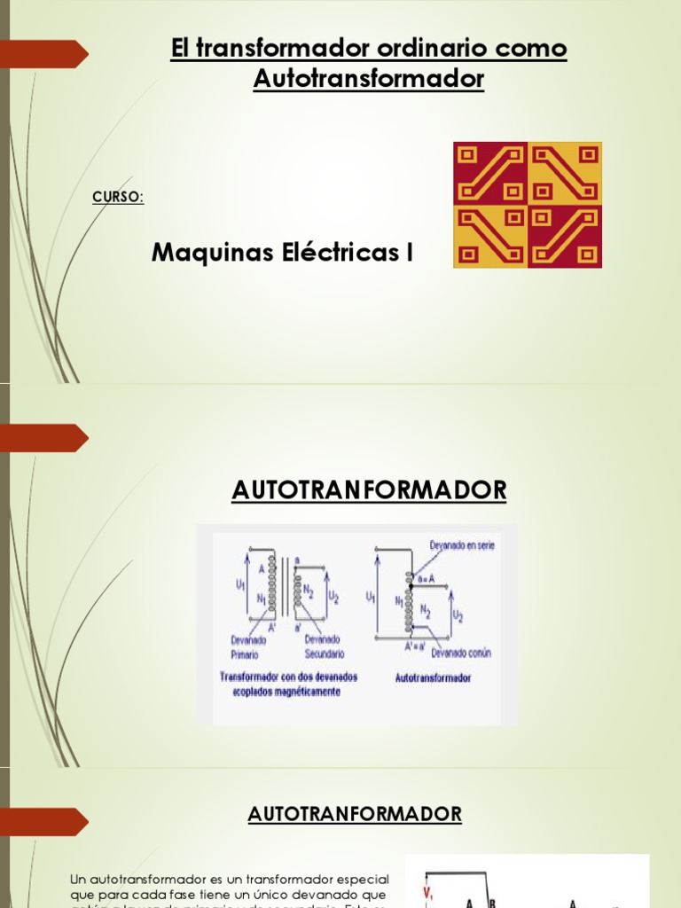Autotransformador: Funciones y Tipos | PDF | Inductor | Transformador