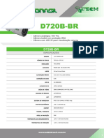 Câmera bullet D720B-BR 700TVL IP66 com LED IR para visão noturna