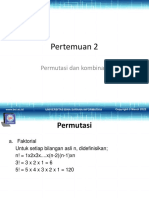 Pertemuan 2: Permutasi Dan Kombinasi