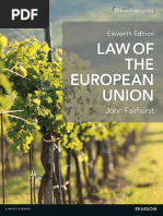 Law of The European Union by Fairhurst, John