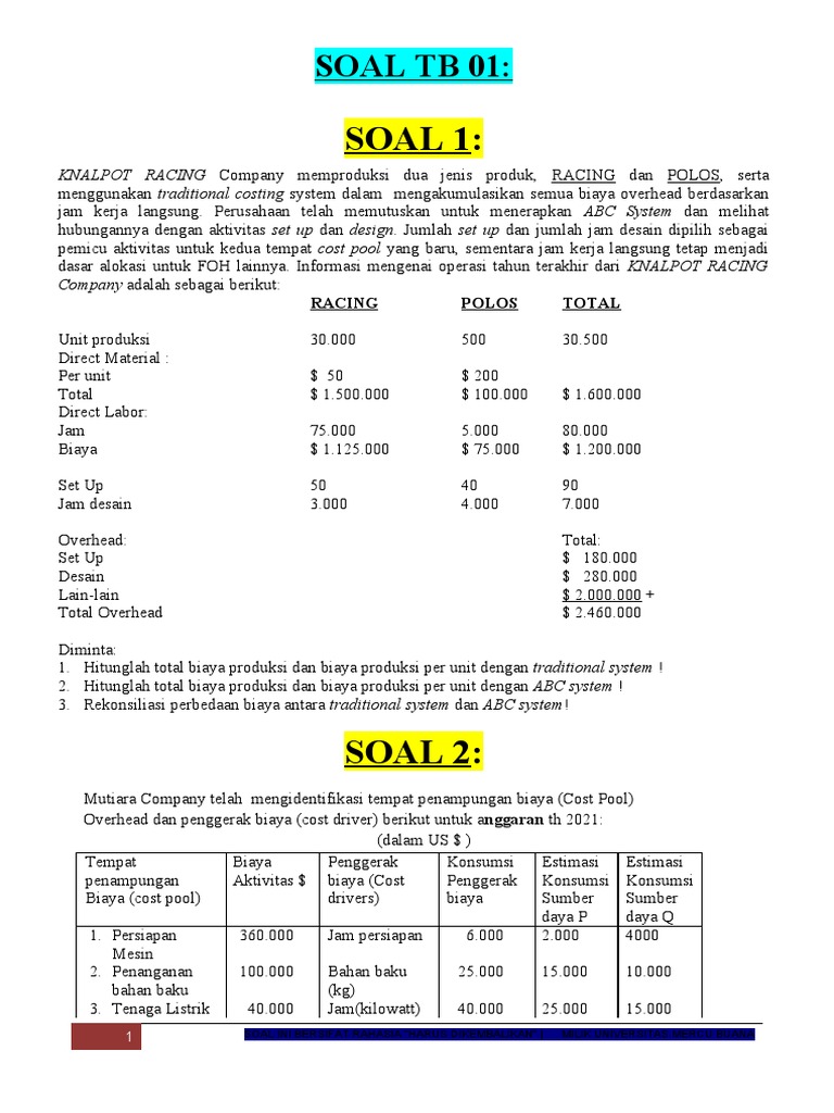 TB 01 MBS 2021 | PDF