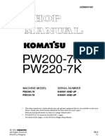 Machine Model Serial Number: PW200-7K K40001 AND UP PW220-7K K40001 AND UP