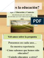 C3 - Qué Es La Educación. 2022