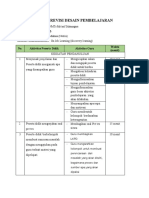 Tabel Revisi Desain Pembelajaran