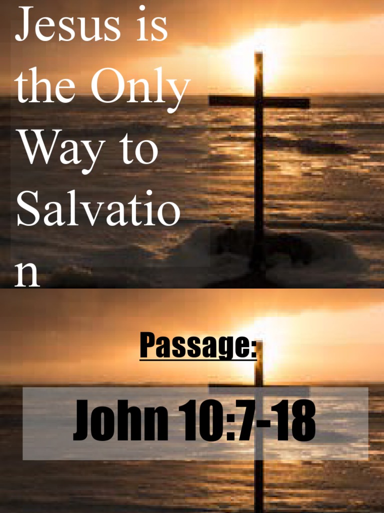 EBS Jesus Is The Only Way To Salvation PDF