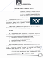 Decreto 84 de 2021 - Funcionamento Comercio - COVID