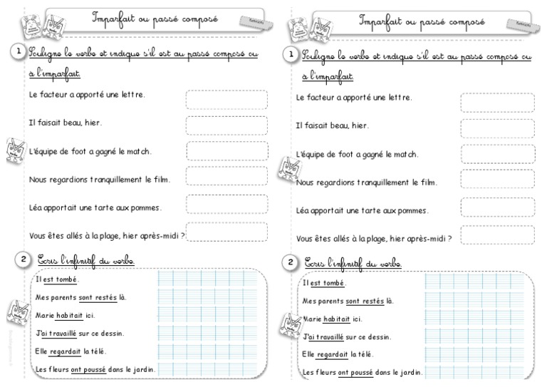 Imparfait vs Passé Composé : Guide Pratique | PDF | Syntaxe | Morphologie