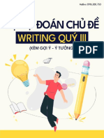 Dự Đoán Chủ Đề Writing Quý 3.2022 Kèm ý Tưởng Giải