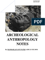 Archaeology - Notes by - Mandar Jayant (Air 22 Cse 2019)