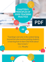 NCM 102 Chapter 5 Principles of Good Teaching Practice
