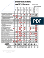 Calificaciones Segundo Parcial