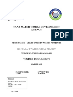 36a. KK Ndagani Water Project Tender Document