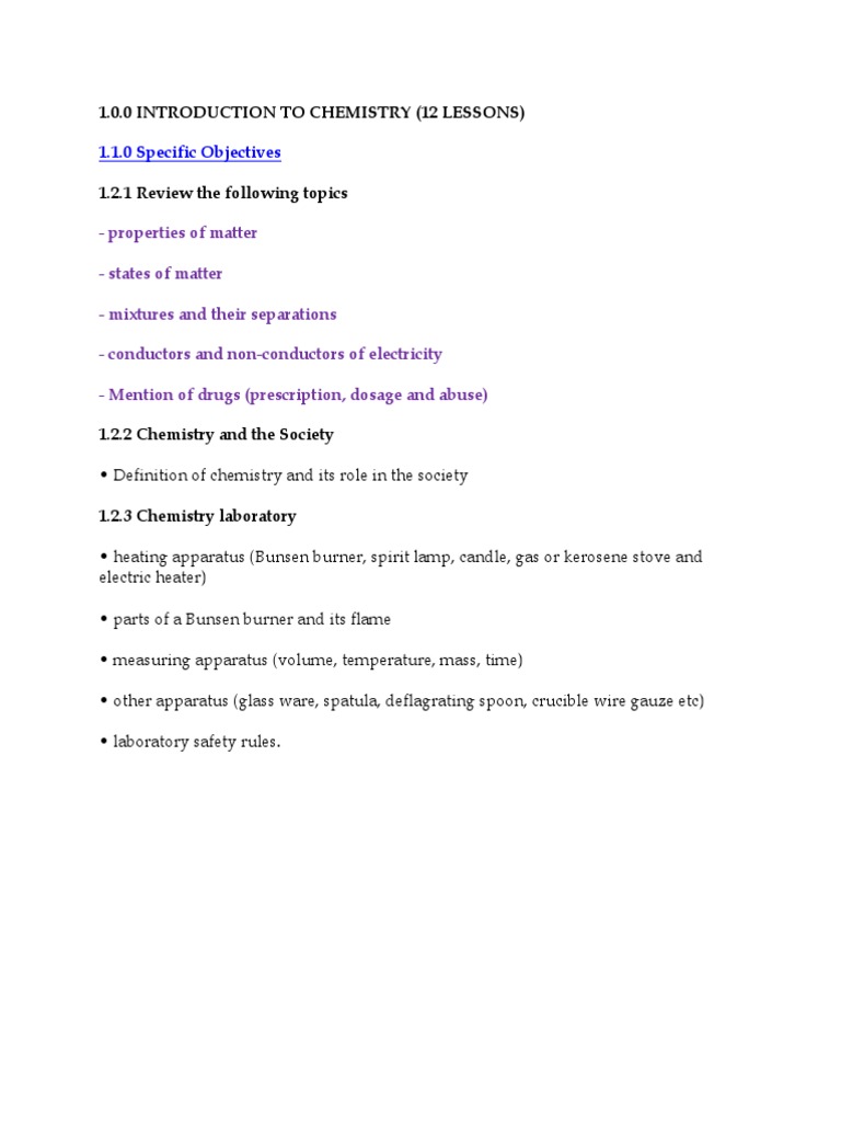 Kcse Form 1 Chemistry Notes Pdf Filtration Distillation