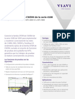 Modulos Otdr de CWDM para Plataformas Mts 2000 Mts 4000 y Mts 5800 Es Hojas de Especificaciones Es