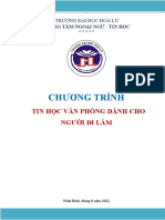 Chương trình tin học văn phòng cho người đi làm