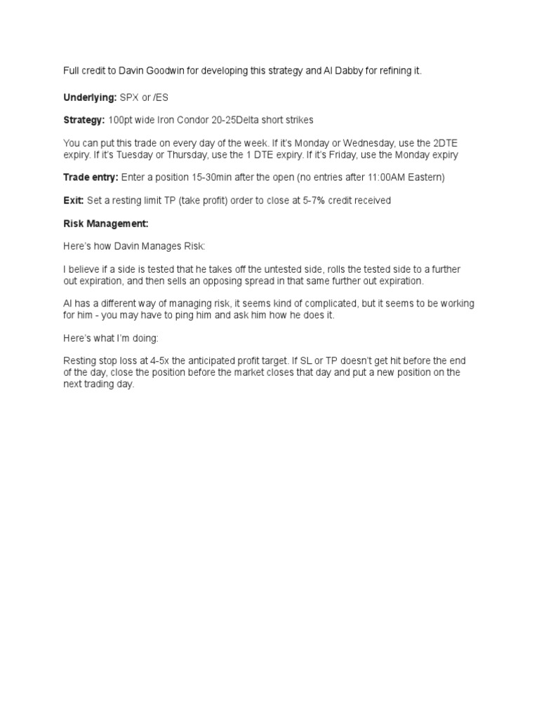 Dgss davin goodwin synthetic strangle strategy draft pdf