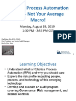 Robotics Process Automation (RPA)