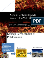 Aspek Geoteknik Pada Konstruksi Teknik Sipil