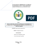 G3-F1 Aplicacion Del Uso de Materiales Sostenibles en Acabados de Coberturas en Viviendas Dentro de La Region Sierra 26 - 09 - 2022