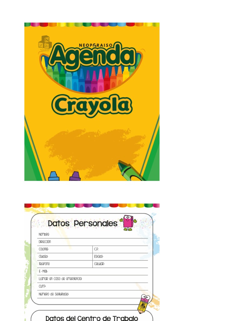 Agenda Crayola 2022 2023 PDF