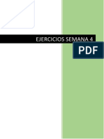 Ejercicios Semana 4