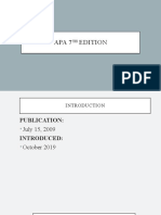APA Format 7th Edition