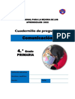 Cuadernillo de Preguntas Comunicación (Lectura) 4.° Primaria