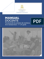 Manual Del Docente Primer Grado (Apoyo, Español)