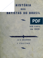 História Dos Batistas Do Brasil Até 1906
