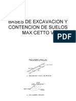 4.- BASES DE EXCAVACION Y CONTENCION DE SUELOS