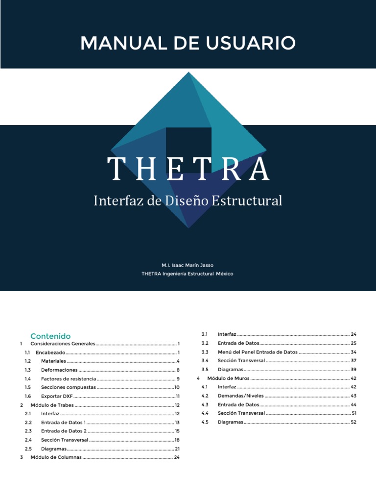 Manual de Usuario THETRA Estructural | PDF | Informática | Tecnología