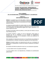 Ley de Adquisiciones del Estado de Oaxaca