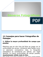 Géneros Fotográficos Paisajes (Tema 2)