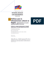 Políticas para La Infraestructura Cultural en Bogotá. Implementación de La Ley Del Espectáculo Público (2013-2015)