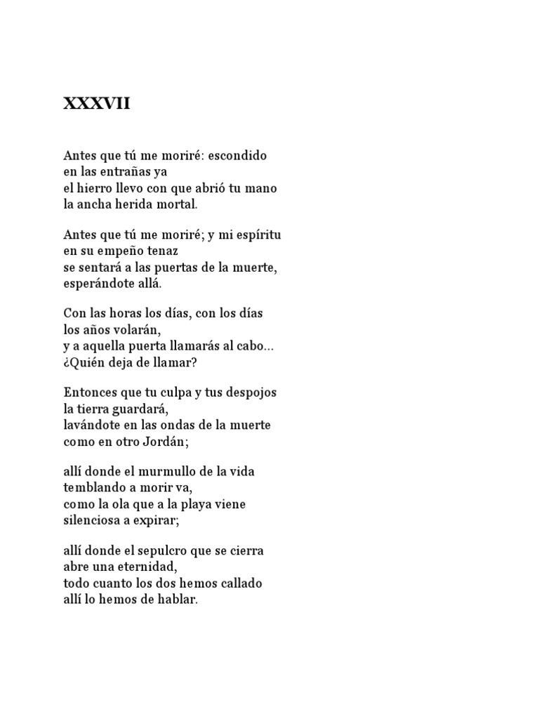 Análisis de las Rimas de Bécquer | PDF