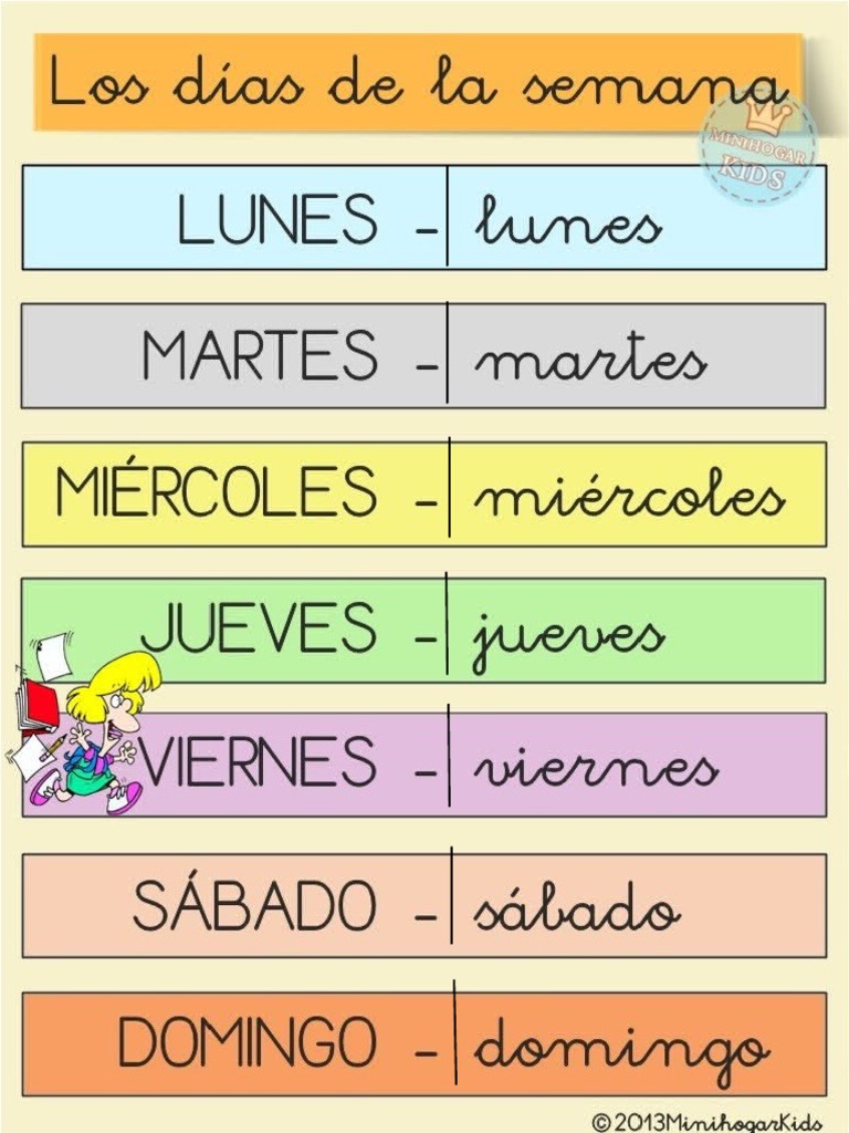 Dias de La Semana | PDF