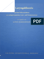 Bammesberger, Die Laryngaltheorie Und Die Rekonstruktion Des Indogermanischen Laut - Und Formensystems (1988)