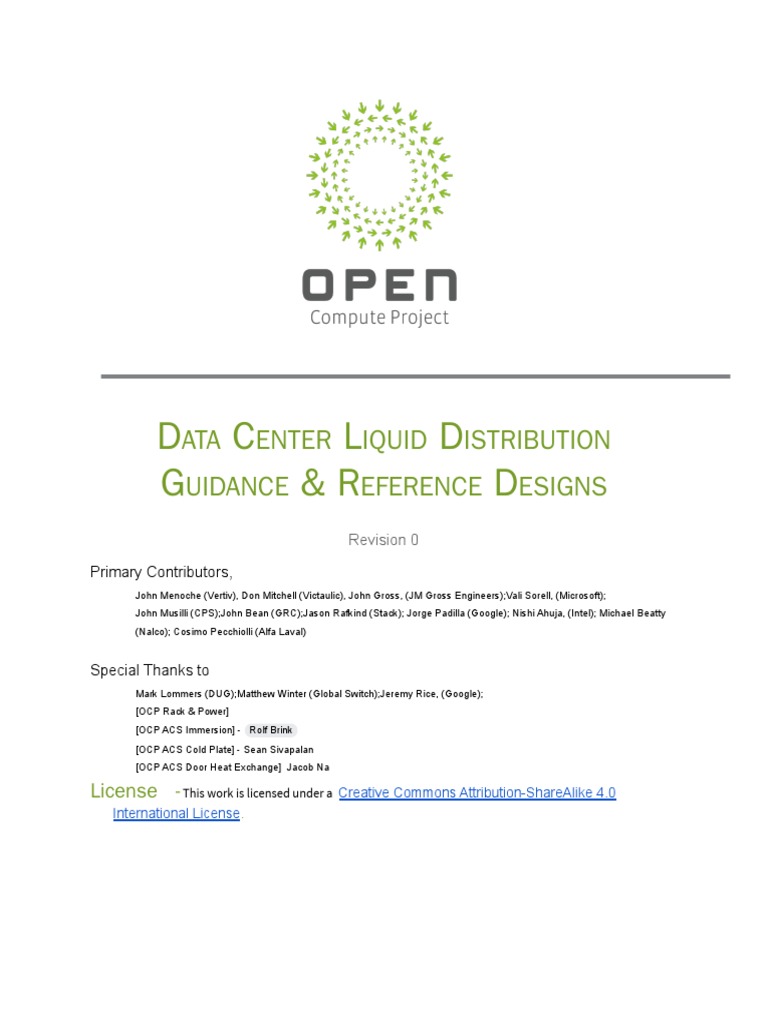 OCP ACF Reference Design Guidance White Paper | PDF | Data Center ...