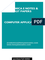 Sample For Computer Application Cict