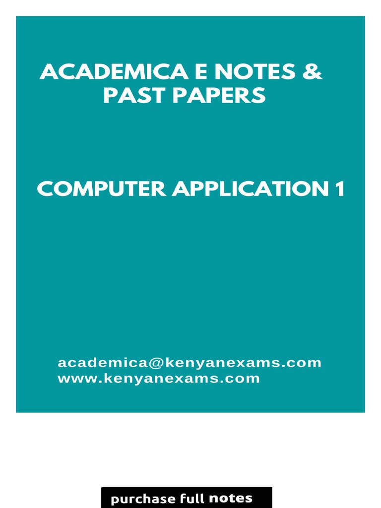 Computer Applications Training Manual | PDF | Computer Keyboard ...